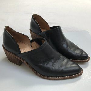 Madewell Brady Lowcut Black Leather Bootie Sz5.5